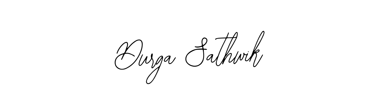 The best way (Bearetta-2O07w) to make a short signature is to pick only two or three words in your name. The name Durga Sathwik include a total of six letters. For converting this name. Durga Sathwik signature style 12 images and pictures png
