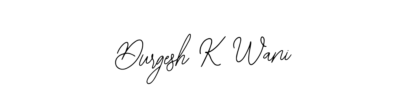 This is the best signature style for the Durgesh K Wani name. Also you like these signature font (Bearetta-2O07w). Mix name signature. Durgesh K Wani signature style 12 images and pictures png
