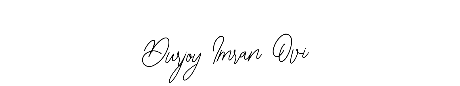 How to make Durjoy Imran Ovi name signature. Use Bearetta-2O07w style for creating short signs online. This is the latest handwritten sign. Durjoy Imran Ovi signature style 12 images and pictures png