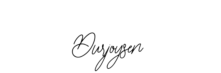 How to make Durjoysen name signature. Use Bearetta-2O07w style for creating short signs online. This is the latest handwritten sign. Durjoysen signature style 12 images and pictures png