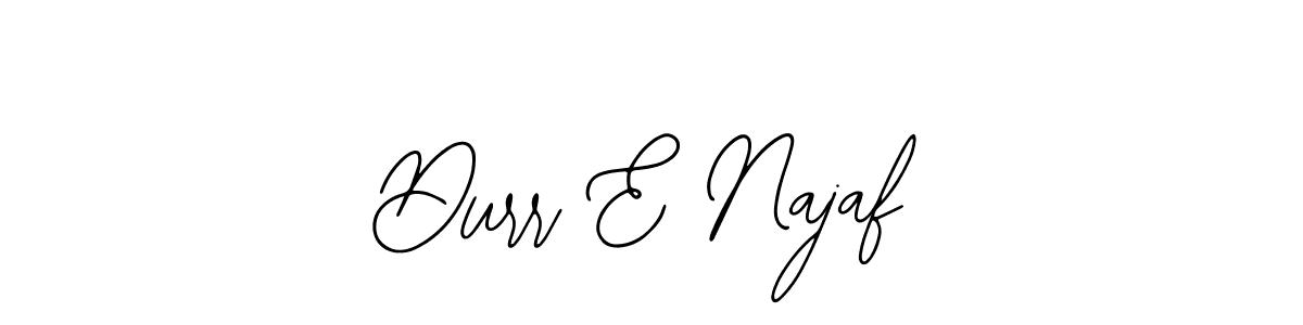 The best way (Bearetta-2O07w) to make a short signature is to pick only two or three words in your name. The name Durr E Najaf include a total of six letters. For converting this name. Durr E Najaf signature style 12 images and pictures png