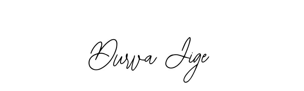 Use a signature maker to create a handwritten signature online. With this signature software, you can design (Bearetta-2O07w) your own signature for name Durva Jige. Durva Jige signature style 12 images and pictures png
