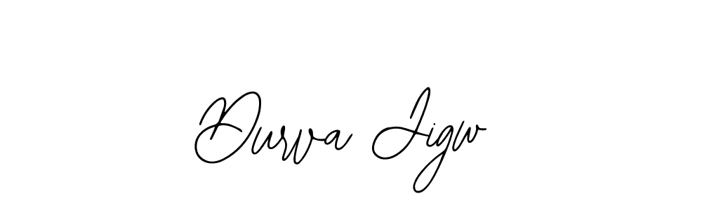 Use a signature maker to create a handwritten signature online. With this signature software, you can design (Bearetta-2O07w) your own signature for name Durva Jigw. Durva Jigw signature style 12 images and pictures png