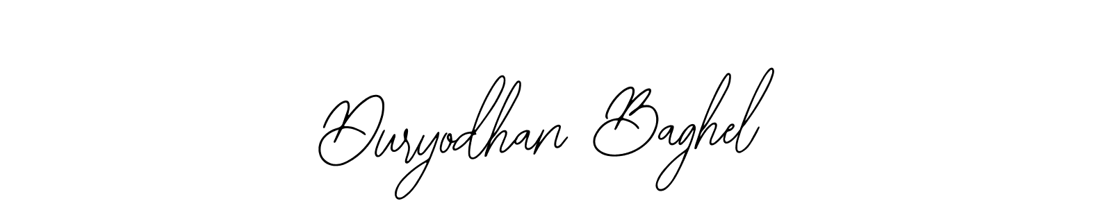 Use a signature maker to create a handwritten signature online. With this signature software, you can design (Bearetta-2O07w) your own signature for name Duryodhan Baghel. Duryodhan Baghel signature style 12 images and pictures png