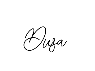 Design your own signature with our free online signature maker. With this signature software, you can create a handwritten (Bearetta-2O07w) signature for name Dusa. Dusa signature style 12 images and pictures png