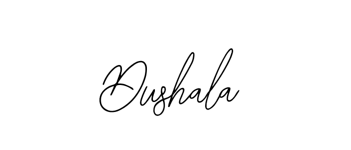 You should practise on your own different ways (Bearetta-2O07w) to write your name (Dushala) in signature. don't let someone else do it for you. Dushala signature style 12 images and pictures png