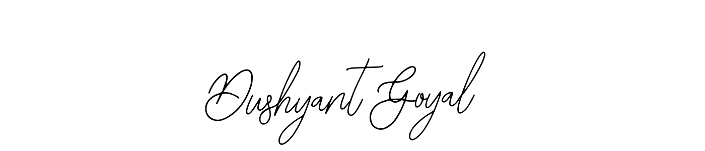 Bearetta-2O07w is a professional signature style that is perfect for those who want to add a touch of class to their signature. It is also a great choice for those who want to make their signature more unique. Get Dushyant Goyal name to fancy signature for free. Dushyant Goyal signature style 12 images and pictures png