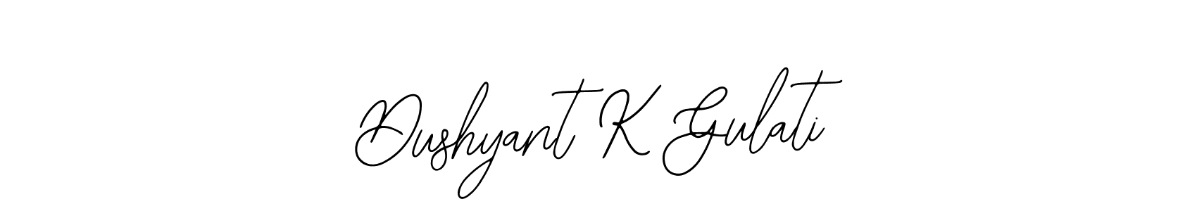 Design your own signature with our free online signature maker. With this signature software, you can create a handwritten (Bearetta-2O07w) signature for name Dushyant K Gulati. Dushyant K Gulati signature style 12 images and pictures png