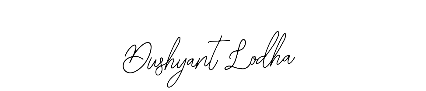 The best way (Bearetta-2O07w) to make a short signature is to pick only two or three words in your name. The name Dushyant Lodha include a total of six letters. For converting this name. Dushyant Lodha signature style 12 images and pictures png