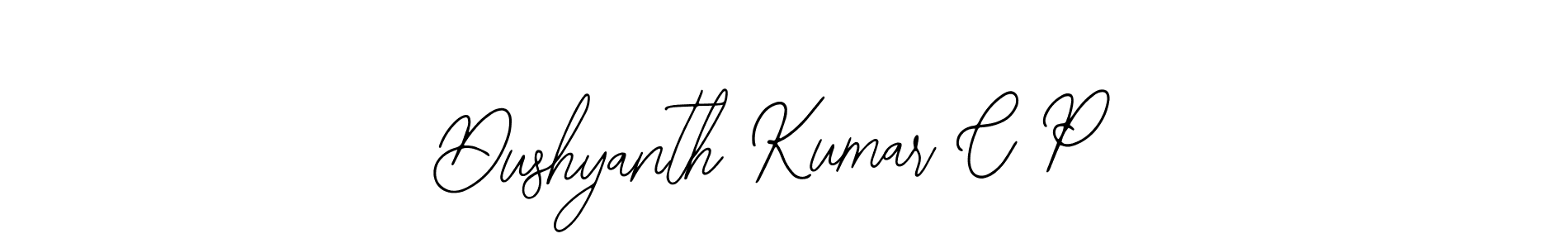 Make a beautiful signature design for name Dushyanth Kumar C P. Use this online signature maker to create a handwritten signature for free. Dushyanth Kumar C P signature style 12 images and pictures png