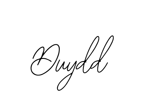 Use a signature maker to create a handwritten signature online. With this signature software, you can design (Bearetta-2O07w) your own signature for name Duydd. Duydd signature style 12 images and pictures png