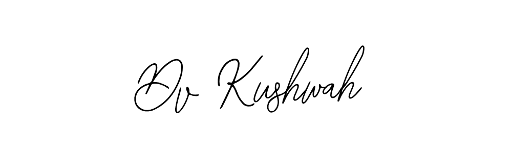 How to make Dv Kushwah name signature. Use Bearetta-2O07w style for creating short signs online. This is the latest handwritten sign. Dv Kushwah signature style 12 images and pictures png