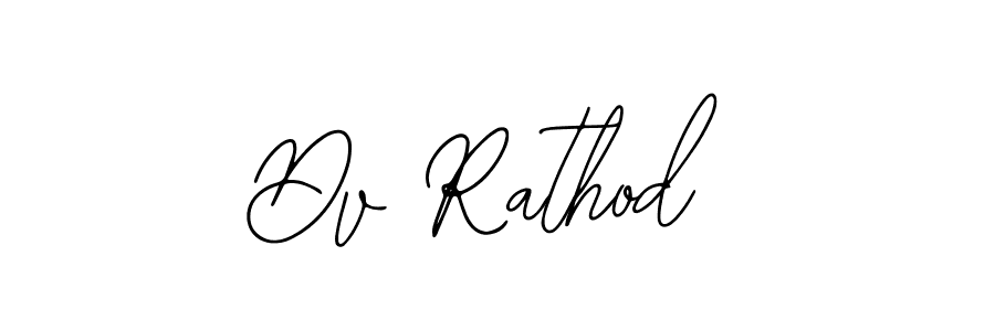 How to make Dv Rathod name signature. Use Bearetta-2O07w style for creating short signs online. This is the latest handwritten sign. Dv Rathod signature style 12 images and pictures png