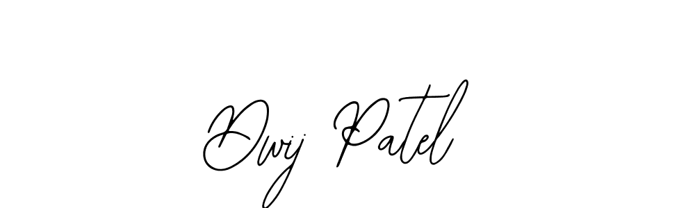 Bearetta-2O07w is a professional signature style that is perfect for those who want to add a touch of class to their signature. It is also a great choice for those who want to make their signature more unique. Get Dwij Patel name to fancy signature for free. Dwij Patel signature style 12 images and pictures png