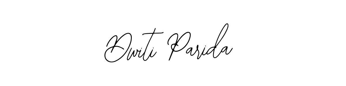 The best way (Bearetta-2O07w) to make a short signature is to pick only two or three words in your name. The name Dwiti Parida include a total of six letters. For converting this name. Dwiti Parida signature style 12 images and pictures png