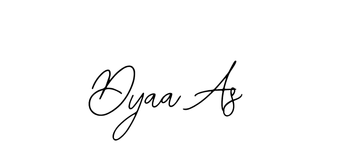 Dyaa As stylish signature style. Best Handwritten Sign (Bearetta-2O07w) for my name. Handwritten Signature Collection Ideas for my name Dyaa As. Dyaa As signature style 12 images and pictures png