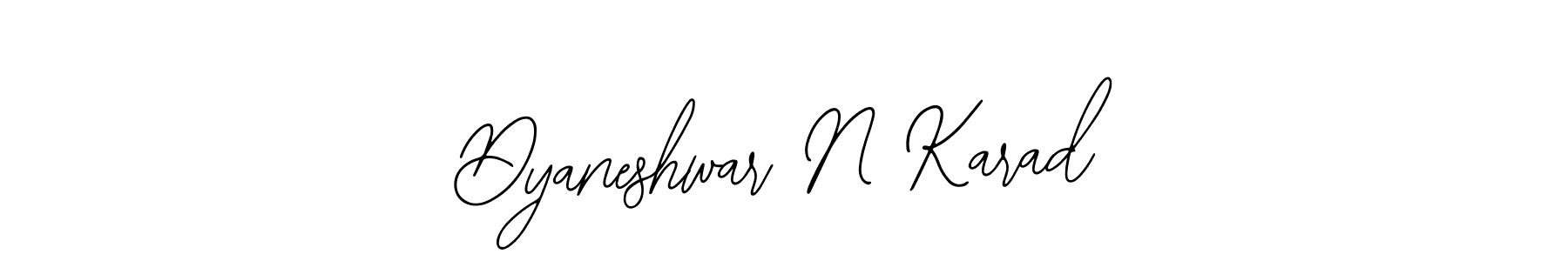 Bearetta-2O07w is a professional signature style that is perfect for those who want to add a touch of class to their signature. It is also a great choice for those who want to make their signature more unique. Get Dyaneshwar N Karad name to fancy signature for free. Dyaneshwar N Karad signature style 12 images and pictures png