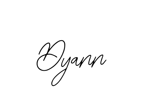 How to make Dyann signature? Bearetta-2O07w is a professional autograph style. Create handwritten signature for Dyann name. Dyann signature style 12 images and pictures png