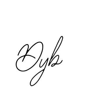 Make a beautiful signature design for name Dyb. Use this online signature maker to create a handwritten signature for free. Dyb signature style 12 images and pictures png