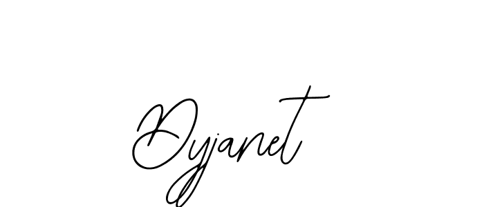 How to make Dyjanet name signature. Use Bearetta-2O07w style for creating short signs online. This is the latest handwritten sign. Dyjanet signature style 12 images and pictures png