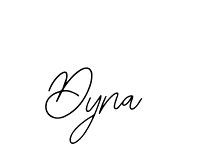 Make a beautiful signature design for name Dyna. With this signature (Bearetta-2O07w) style, you can create a handwritten signature for free. Dyna signature style 12 images and pictures png