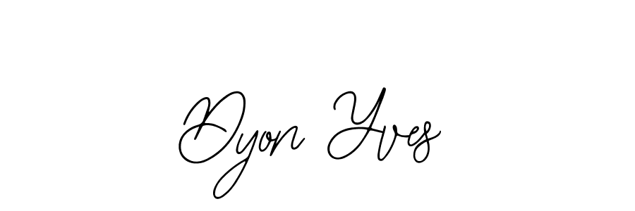 The best way (Bearetta-2O07w) to make a short signature is to pick only two or three words in your name. The name Dyon Yves include a total of six letters. For converting this name. Dyon Yves signature style 12 images and pictures png