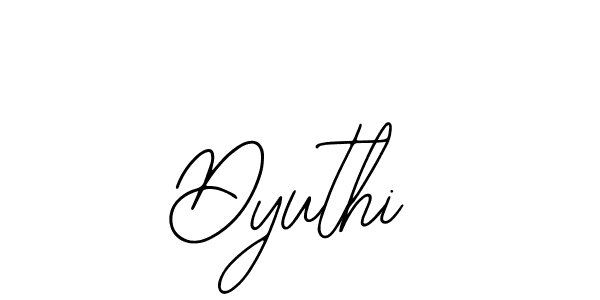 Dyuthi stylish signature style. Best Handwritten Sign (Bearetta-2O07w) for my name. Handwritten Signature Collection Ideas for my name Dyuthi. Dyuthi signature style 12 images and pictures png