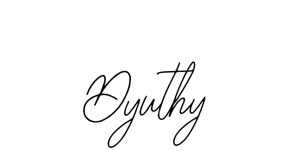 You can use this online signature creator to create a handwritten signature for the name Dyuthy. This is the best online autograph maker. Dyuthy signature style 12 images and pictures png