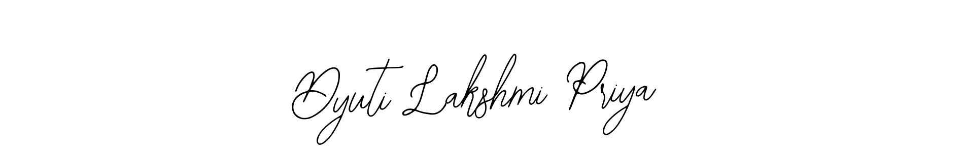 The best way (Bearetta-2O07w) to make a short signature is to pick only two or three words in your name. The name Dyuti Lakshmi Priya include a total of six letters. For converting this name. Dyuti Lakshmi Priya signature style 12 images and pictures png