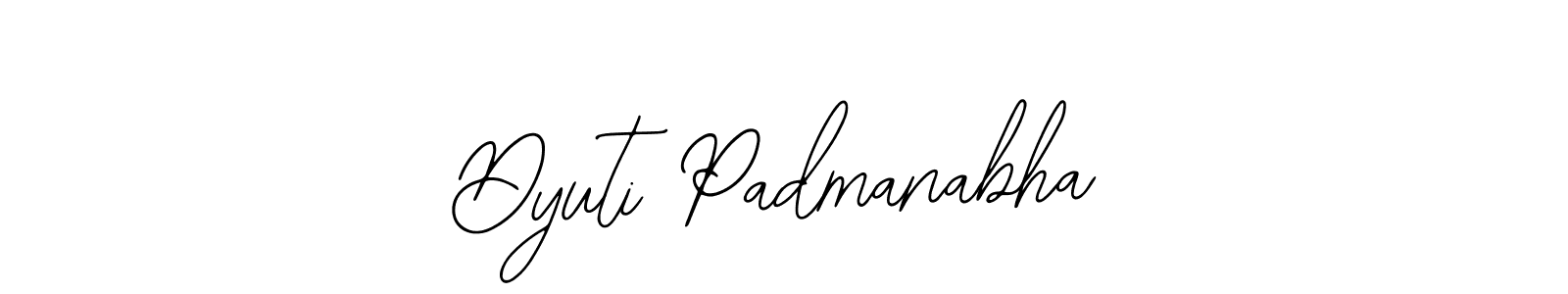 Create a beautiful signature design for name Dyuti Padmanabha. With this signature (Bearetta-2O07w) fonts, you can make a handwritten signature for free. Dyuti Padmanabha signature style 12 images and pictures png