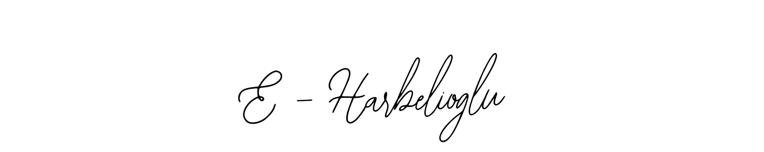 Make a beautiful signature design for name E - Harbelioglu. Use this online signature maker to create a handwritten signature for free. E - Harbelioglu signature style 12 images and pictures png