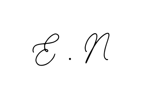 The best way (Bearetta-2O07w) to make a short signature is to pick only two or three words in your name. The name E . N include a total of six letters. For converting this name. E . N signature style 12 images and pictures png