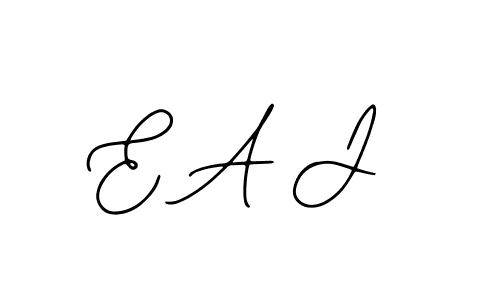 Also we have E A J name is the best signature style. Create professional handwritten signature collection using Bearetta-2O07w autograph style. E A J signature style 12 images and pictures png