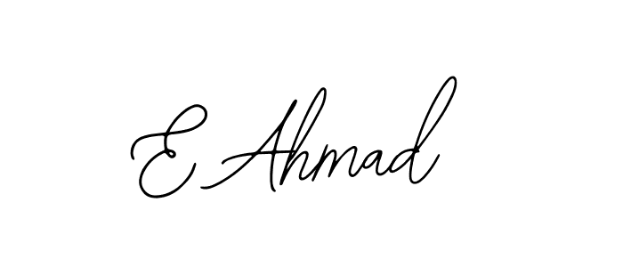 Make a beautiful signature design for name E Ahmad. With this signature (Bearetta-2O07w) style, you can create a handwritten signature for free. E Ahmad signature style 12 images and pictures png