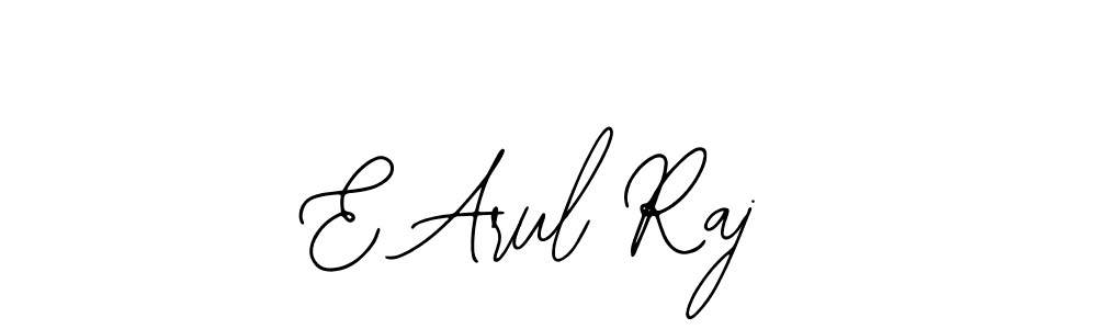 Similarly Bearetta-2O07w is the best handwritten signature design. Signature creator online .You can use it as an online autograph creator for name E Arul Raj. E Arul Raj signature style 12 images and pictures png