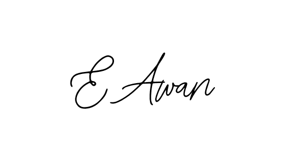 Also we have E Awan name is the best signature style. Create professional handwritten signature collection using Bearetta-2O07w autograph style. E Awan signature style 12 images and pictures png