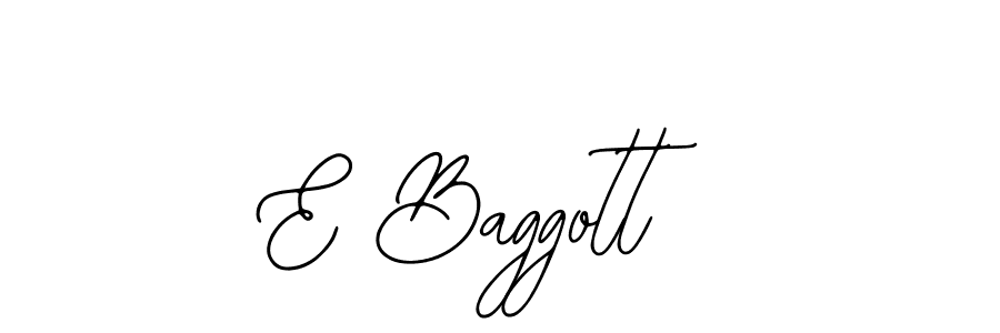 How to make E Baggott signature? Bearetta-2O07w is a professional autograph style. Create handwritten signature for E Baggott name. E Baggott signature style 12 images and pictures png