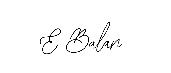 if you are searching for the best signature style for your name E Balan. so please give up your signature search. here we have designed multiple signature styles  using Bearetta-2O07w. E Balan signature style 12 images and pictures png