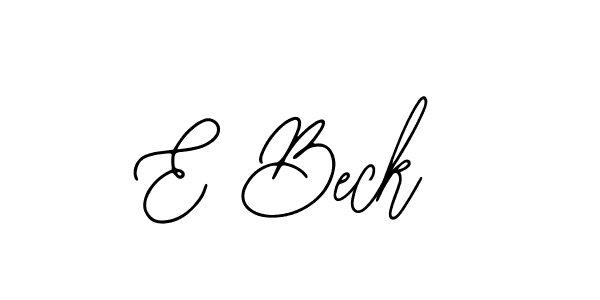 It looks lik you need a new signature style for name E Beck. Design unique handwritten (Bearetta-2O07w) signature with our free signature maker in just a few clicks. E Beck signature style 12 images and pictures png