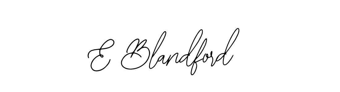 E Blandford stylish signature style. Best Handwritten Sign (Bearetta-2O07w) for my name. Handwritten Signature Collection Ideas for my name E Blandford. E Blandford signature style 12 images and pictures png