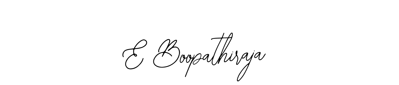 Make a beautiful signature design for name E Boopathiraja. With this signature (Bearetta-2O07w) style, you can create a handwritten signature for free. E Boopathiraja signature style 12 images and pictures png