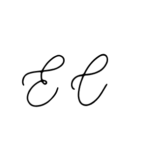 The best way (Bearetta-2O07w) to make a short signature is to pick only two or three words in your name. The name E C include a total of six letters. For converting this name. E C signature style 12 images and pictures png