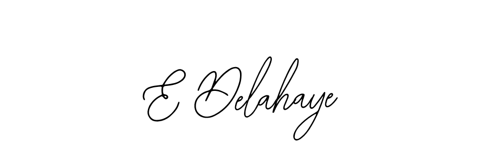 You should practise on your own different ways (Bearetta-2O07w) to write your name (E Delahaye) in signature. don't let someone else do it for you. E Delahaye signature style 12 images and pictures png