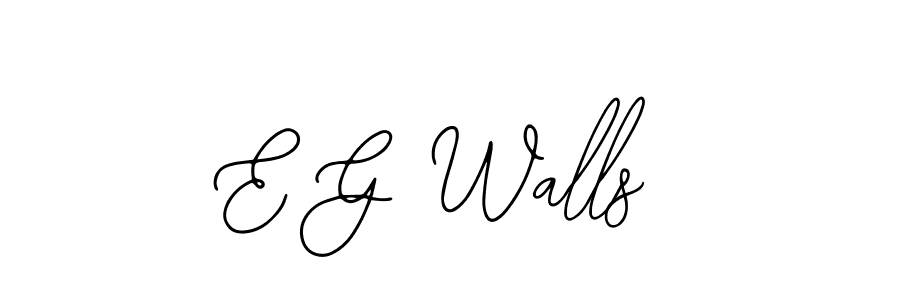 Design your own signature with our free online signature maker. With this signature software, you can create a handwritten (Bearetta-2O07w) signature for name E G Walls. E G Walls signature style 12 images and pictures png