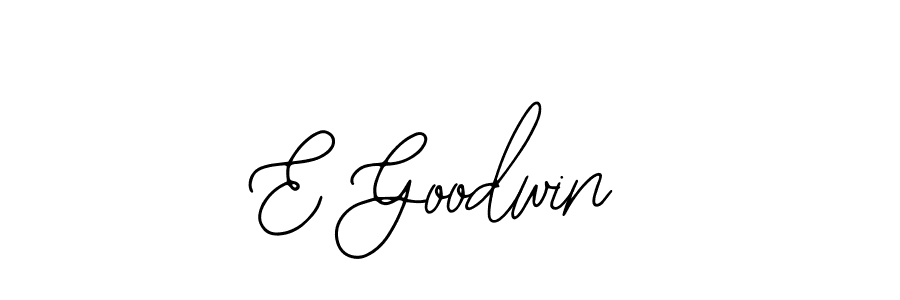 Design your own signature with our free online signature maker. With this signature software, you can create a handwritten (Bearetta-2O07w) signature for name E Goodwin. E Goodwin signature style 12 images and pictures png