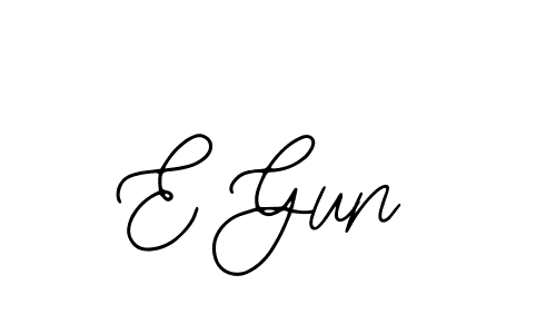 How to make E Gun signature? Bearetta-2O07w is a professional autograph style. Create handwritten signature for E Gun name. E Gun signature style 12 images and pictures png