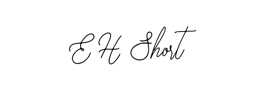 Make a beautiful signature design for name E H Short. With this signature (Bearetta-2O07w) style, you can create a handwritten signature for free. E H Short signature style 12 images and pictures png
