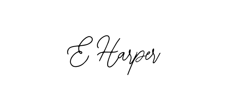 You should practise on your own different ways (Bearetta-2O07w) to write your name (E Harper) in signature. don't let someone else do it for you. E Harper signature style 12 images and pictures png