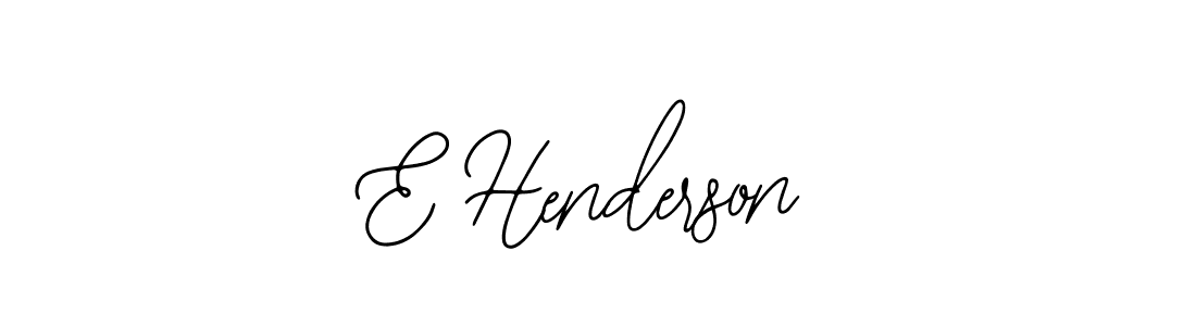 Design your own signature with our free online signature maker. With this signature software, you can create a handwritten (Bearetta-2O07w) signature for name E Henderson. E Henderson signature style 12 images and pictures png