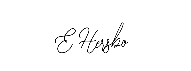 The best way (Bearetta-2O07w) to make a short signature is to pick only two or three words in your name. The name E Hersbo include a total of six letters. For converting this name. E Hersbo signature style 12 images and pictures png